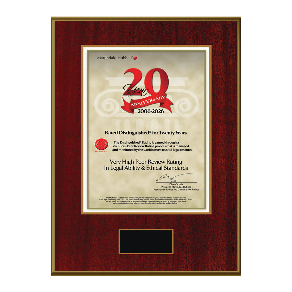 2026 Martindale Distinguished 20th Anniversary (213059)