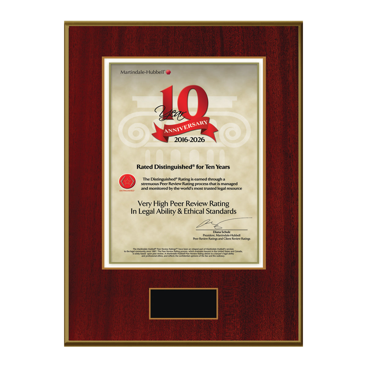2026 Martindale Distinguished 10th Anniversary (213061)