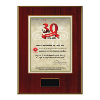 2026 Martindale AV Preeminent 30th Anniversary (213066)
