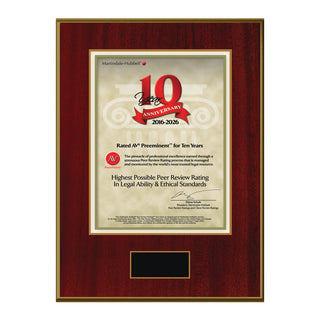 2026 Martindale AV Preeminent 10th Anniversary (213070)