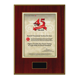 2026 Martindale AV Preeminent 45th Anniversary (213063)
