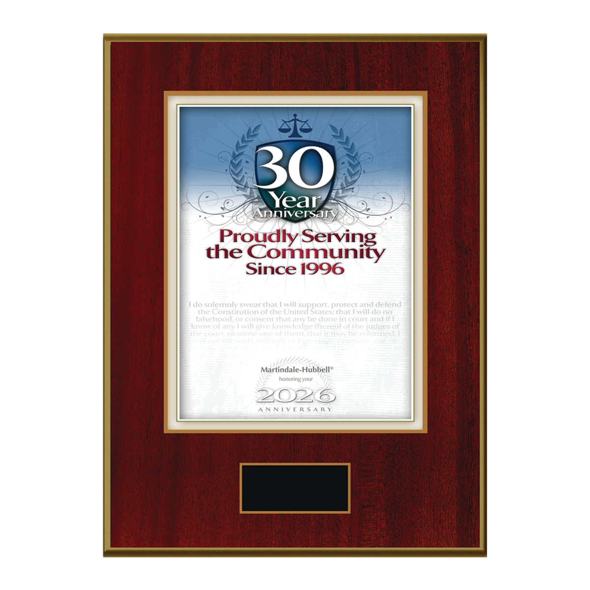 2026 Martindale Member of the Bar 30th Anniversary (213075)