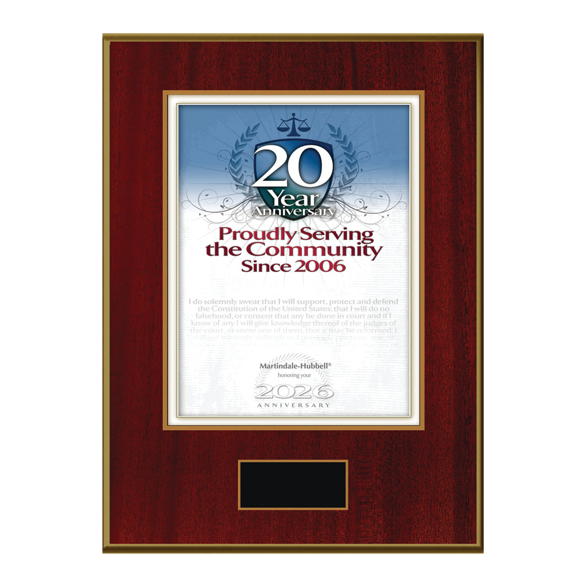 2026 Martindale Member of the Bar 20th Anniversary (213077)