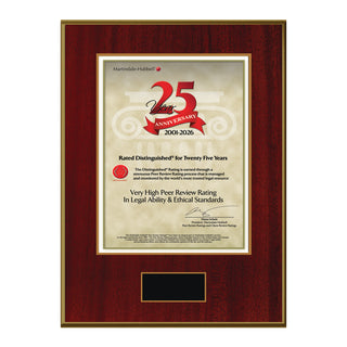 2026 Martindale Distinguished 25th Anniversary (213058)