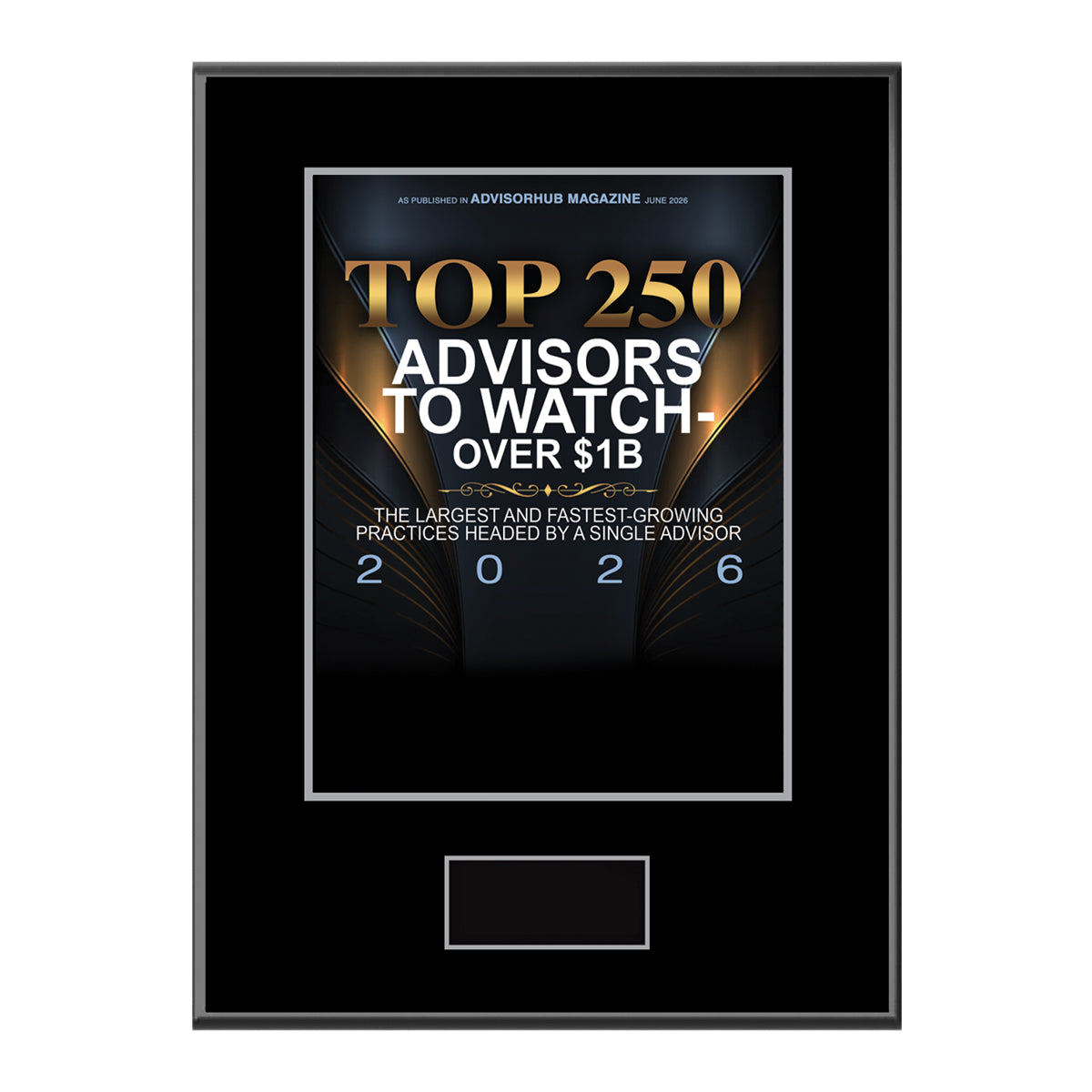 Top 250 Advisors To Watch 2026 - Over $1B  (213488)