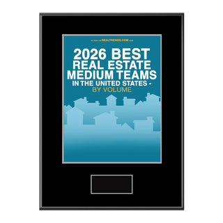 2026 Best Real Estate Medium Teams in the United States - By Volume (213494)