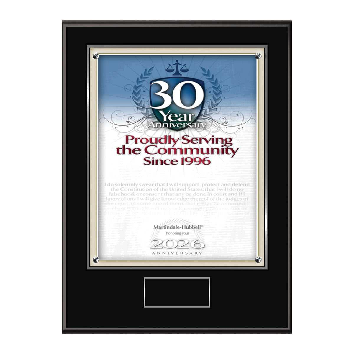 2026 Martindale Member of the Bar 30th Anniversary (213075)