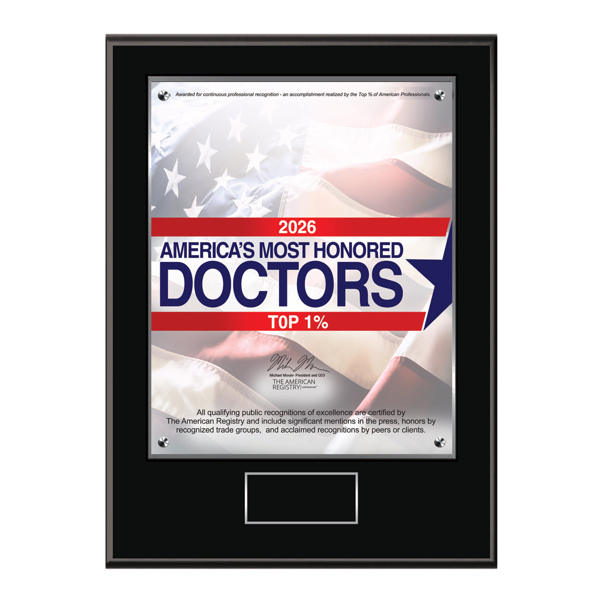 America's Most Honored Doctors 2026 - Top 1% (213398)
