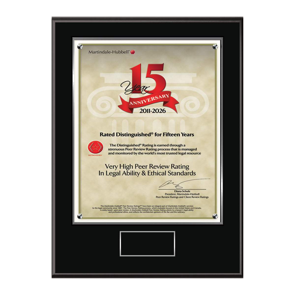 2026 Martindale Distinguished 15th Anniversary (213060)