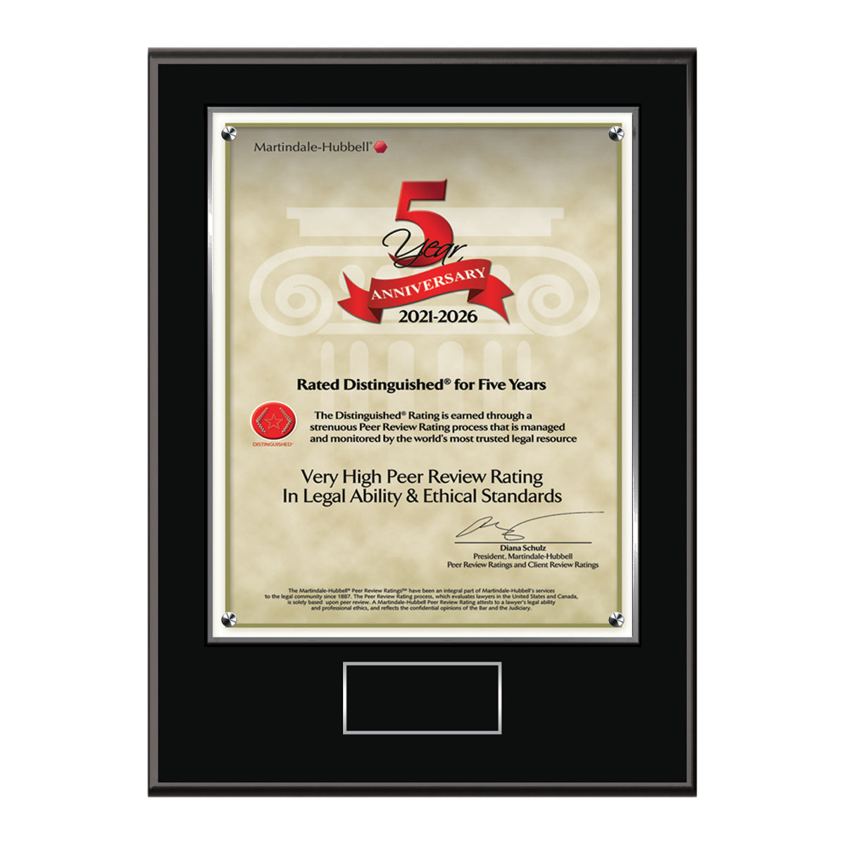 2026 Martindale Distinguished 5th Anniversary (213062)