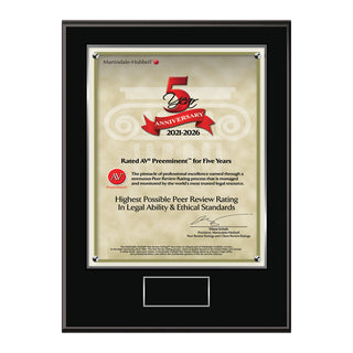 2026 Martindale AV Preeminent 5th Anniversary (213071)