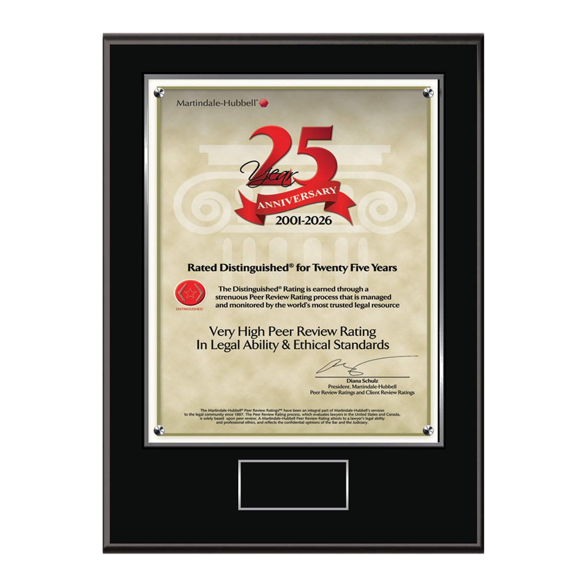 2026 Martindale Distinguished 25th Anniversary (213058)