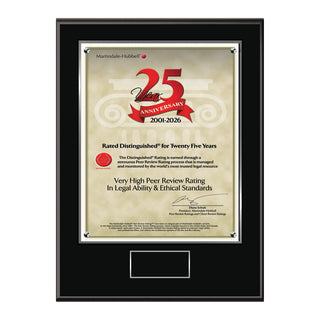 2026 Martindale Distinguished 25th Anniversary (213058)