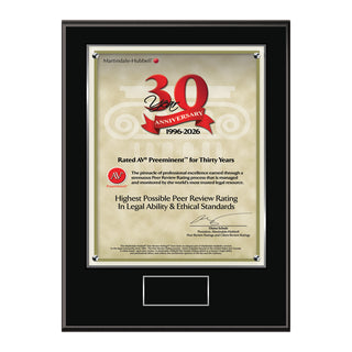 2026 Martindale AV Preeminent 30th Anniversary (213066)