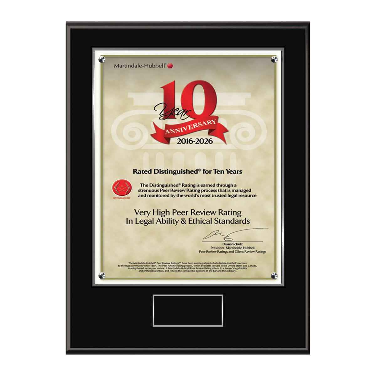 2026 Martindale Distinguished 10th Anniversary (213061)