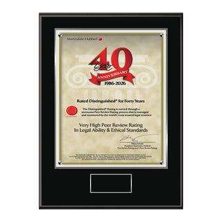 2026 Martindale Distinguished 40th Anniversary (213055)