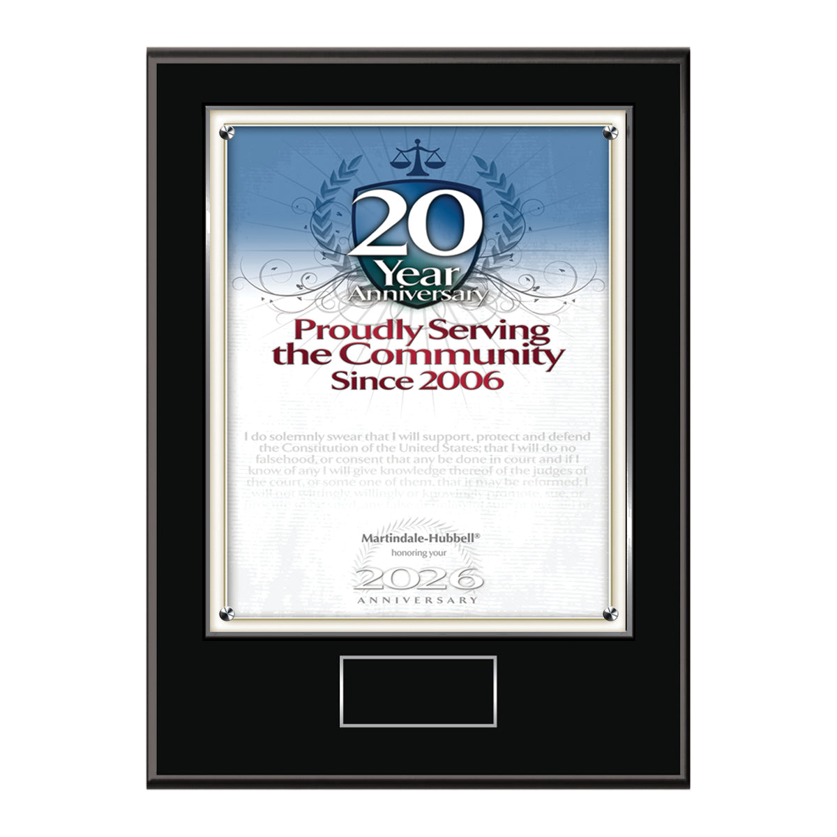 2026 Martindale Member of the Bar 20th Anniversary (213077)