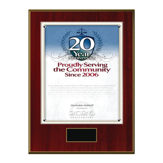 2026 Martindale Member of the Bar 20th Anniversary (213077)