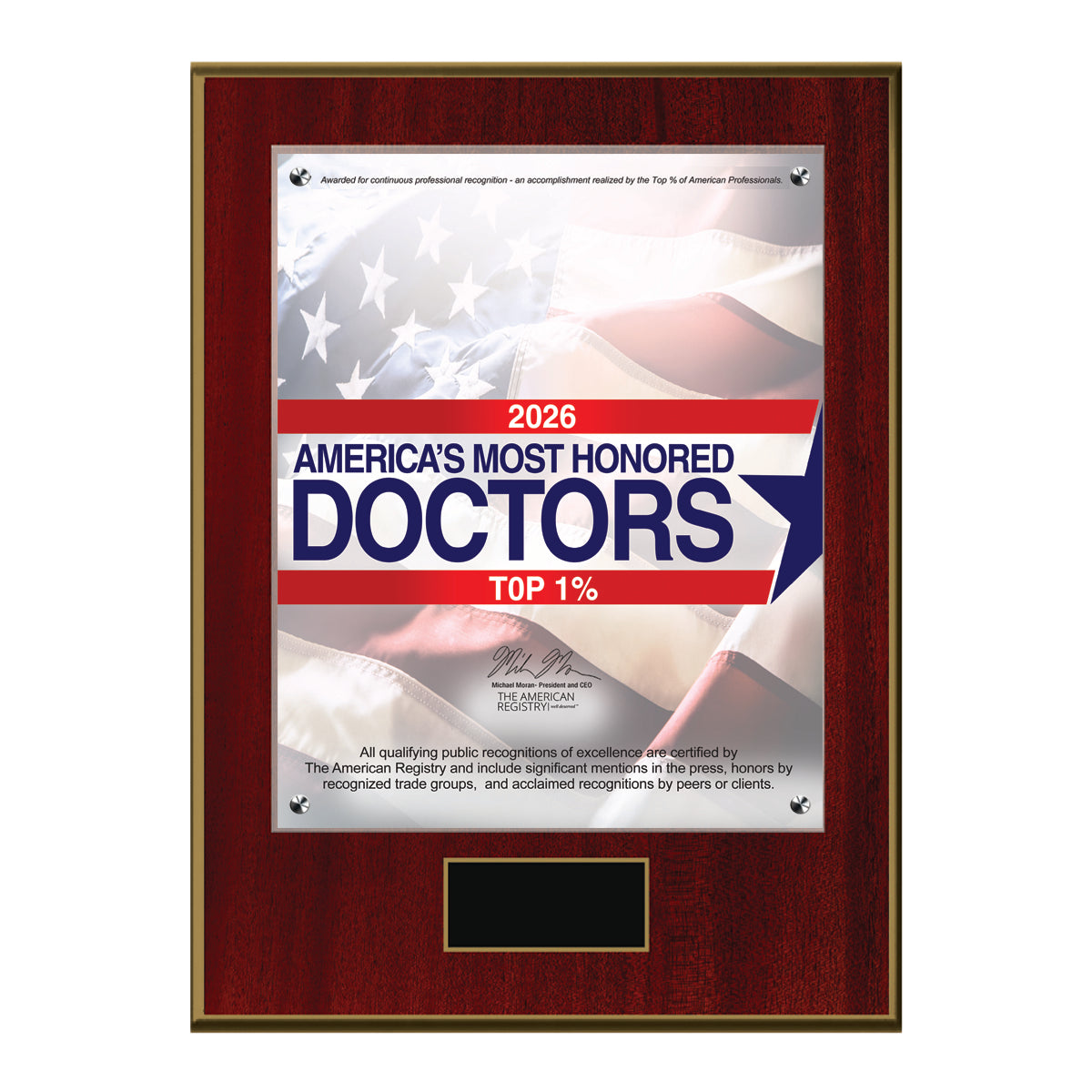 America's Most Honored Doctors 2026 - Top 1% (213398)