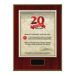 2026 Martindale AV Preeminent 20th Anniversary (213068)