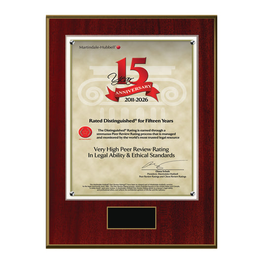 2026 Martindale Distinguished 15th Anniversary (213060)