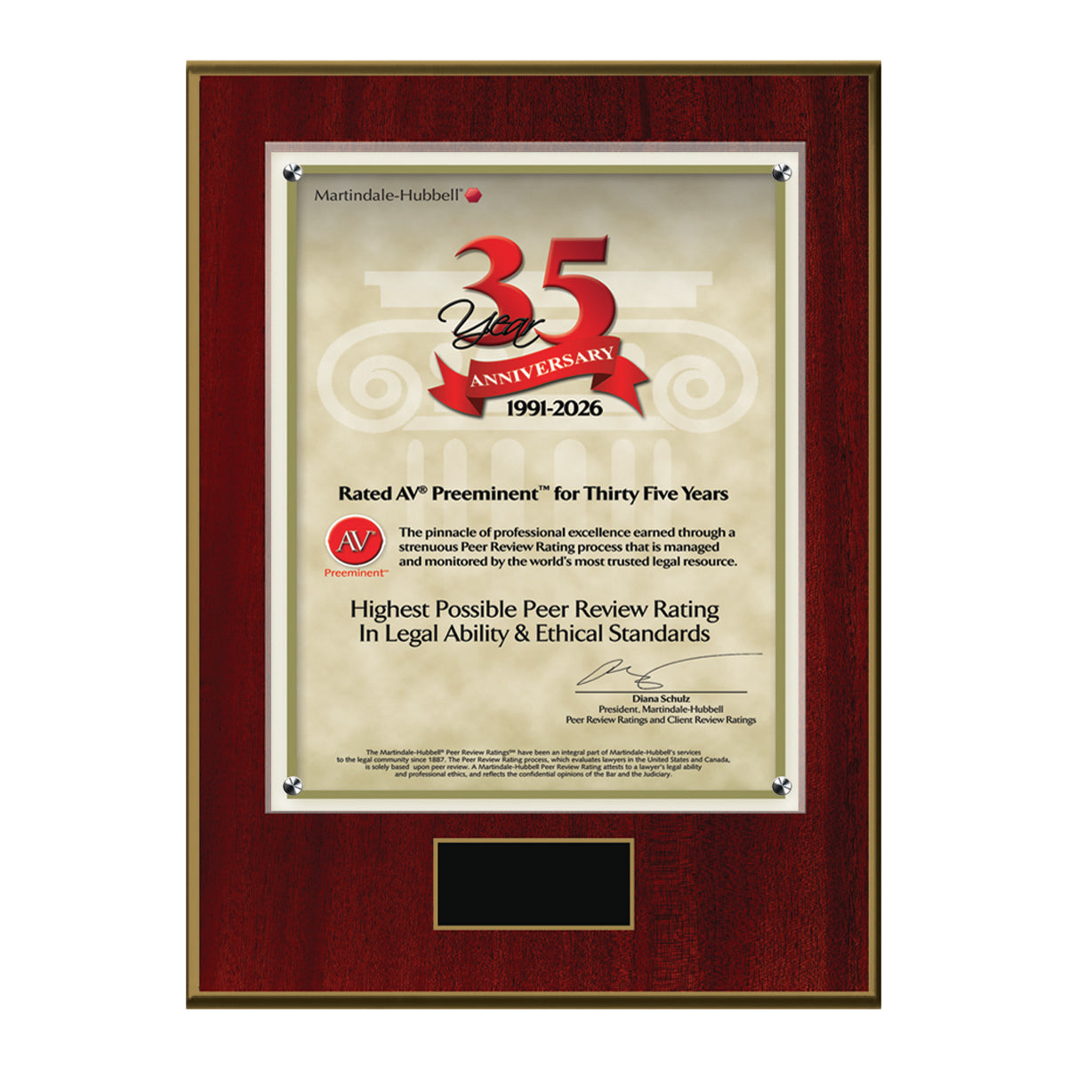 2026 Martindale AV Preeminent 35th Anniversary (213065)