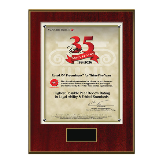 2026 Martindale AV Preeminent 35th Anniversary (213065)
