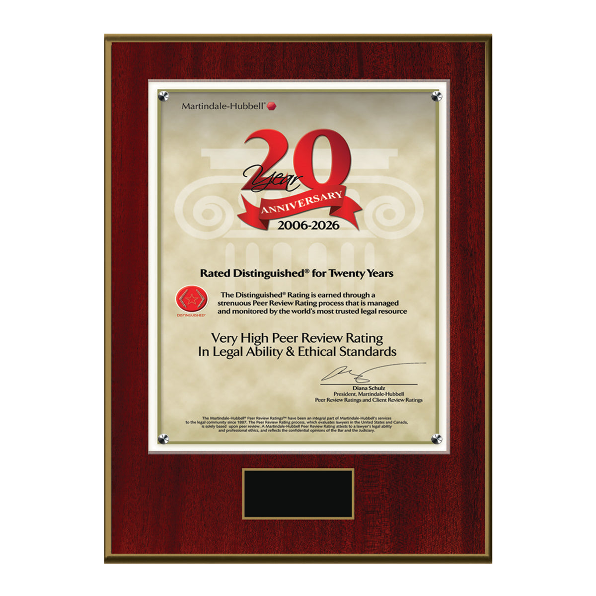 2026 Martindale Distinguished 20th Anniversary (213059)