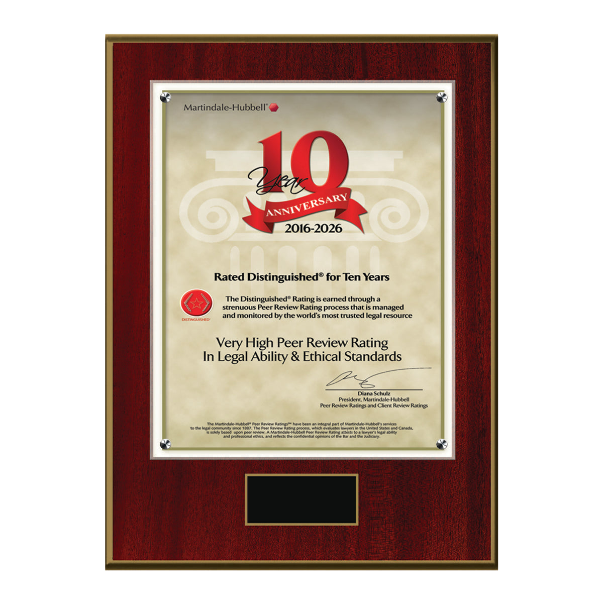 2026 Martindale Distinguished 10th Anniversary (213061)